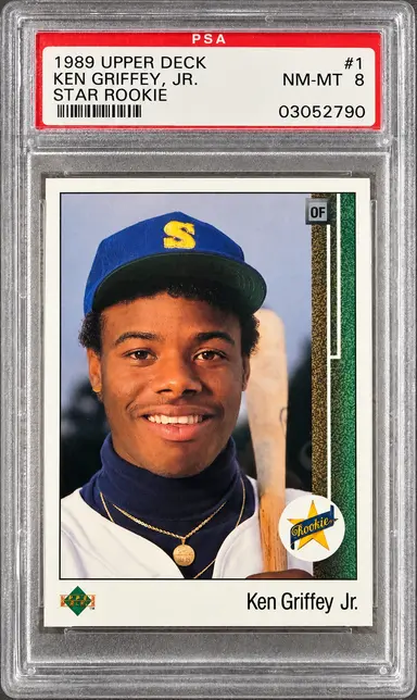 1989 UPPER DECK KEN GRIFFEY JR. STAR ROOKIE  #1 PSA8 / ケン グリフィー ジュニア サムネイル 1