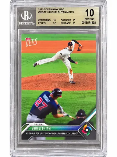 2023 TOPPS NOW WBC SHOHEI OHTANI #WBC71 BGS10 / 大谷翔平 サムネイル 1
