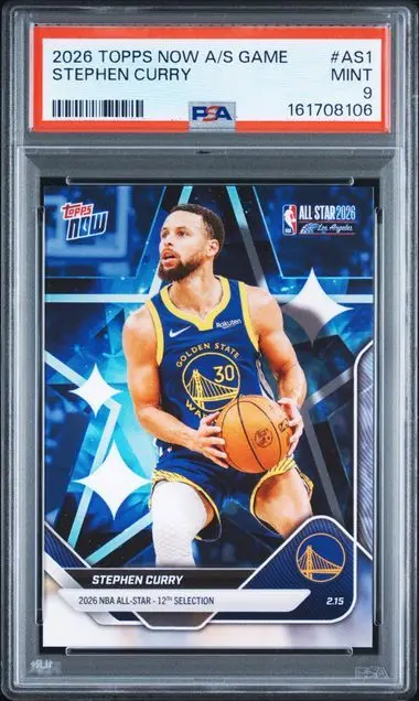 2026 TOPPS NOW A/S GAME STEPHEN CURRY #AS1 PSA9 / ステフィン・カリー