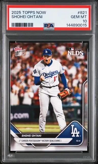 2025 TOPPS NOW SHOHEI OHTANI #821 PSA10 / 大谷翔平 サムネイル 1