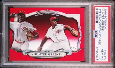 2018 BOWMAN HUNTER GREENE 2/5 STERLING CONTINUITY-RED #BS-HG PSA10 / ハンター・グリーン 缩略图 1