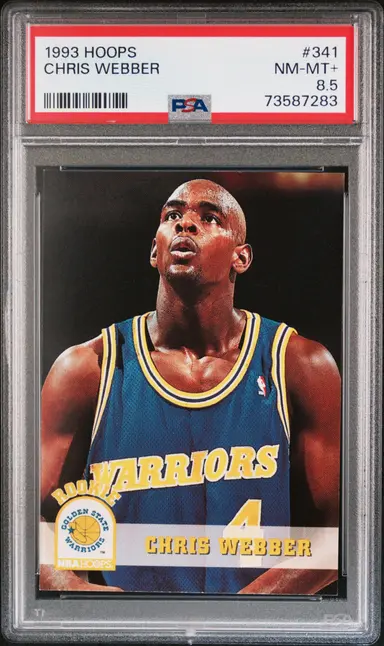 1993 HOOPS  CHRIS WEBBER #341 PSA8.5 サムネイル 1