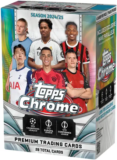 2024-25 TOPPS CHROME UEFA CLUB COMPETITIONS VALUE BOX FACTORY SEALED thumbnail 1