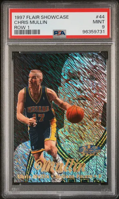 1997 FLAIR SHOWCASE CHRIS MULLIN ROW 1 #44 PSA9 クリス マリン サムネイル 1