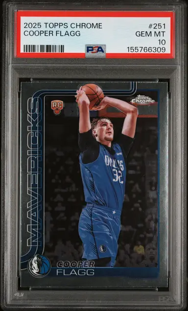 2025 TOPPS CHROME COOPER FLAGG #251 PSA10 / クーパーフラッグ サムネイル 1