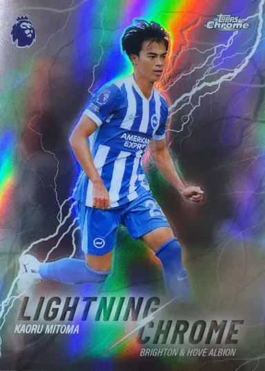 2026 TOPPS CHROME PREMIER LEAGUE KAORU MITOMA BRIGHTON LIGHTNING LC-13 REF / 三笘薫 サムネイル 1