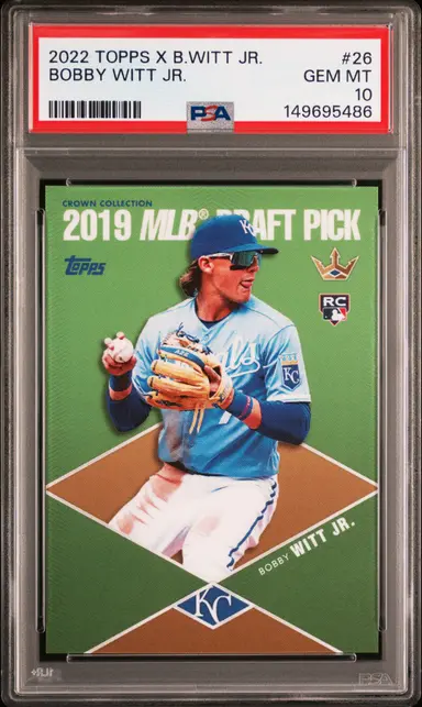 2022 TOPPS X BOBBY WITT JR. CROWN COLLECTION BOBBY WITT JR. #26 PSA10 / ボビー ウィット ジュニア サムネイル 1