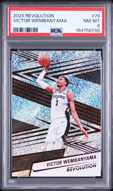 2024 PANINI REVOLUTION VICTOR WEMBANYAMA #79 PSA8 / ビクターウェンバンヤマ サムネイル 1
