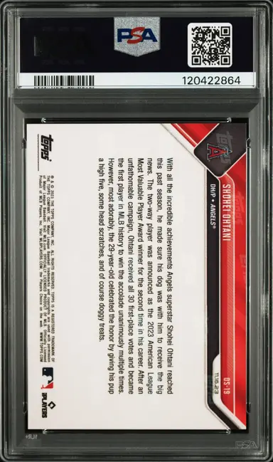 2023 TOPPS NOW OFFSEASON SHOHEI OHTANI #OS19 PSA10 / 大谷翔平 サムネイル 2