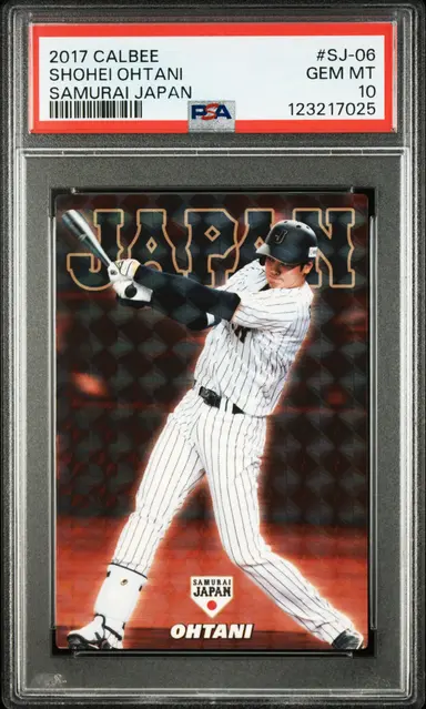 2017 CALBEE SAMURAI SHOHEI OHTANI SAMURAI JAPAN #SJ-06 PSA10 / 大谷翔平 サムネイル 1