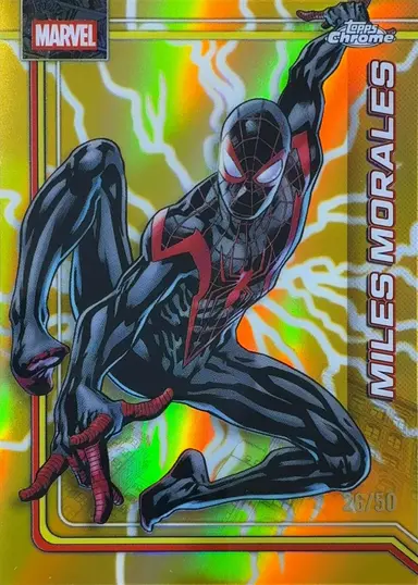 2026 TOPPS CHROME MARVEL MILES MORALES #078 26/50 /マイルス・モラレス thumbnail 1