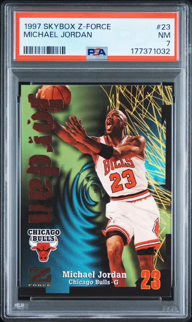 1997 SKYBOX Z-FORCE MICHAEL JORDAN #23 PSA7 / マイケルジョーダン thumbnail 1