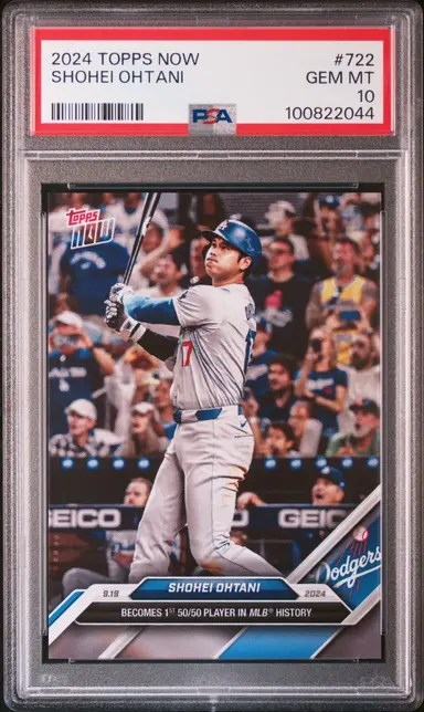 2024 TOPPS NOW SHOHEI OHTANI #722 PSA10 / 大谷翔平 サムネイル 1