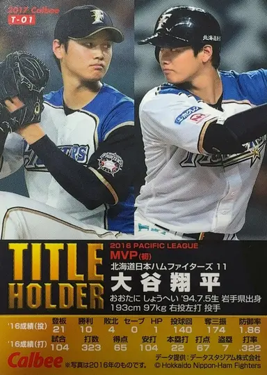 2017 CALBEE SHOHEI OHTANI T-01 大谷翔平 サムネイル 2