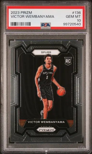 2023 PANINI PRIZM  VICTOR WEMBANYAMA #136 PSA10 / ビクターウェンバンヤマ サムネイル 1