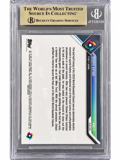 2023 TOPPS NOW WBC SHOHEI OHTANI #WBC71 BGS10 / 大谷翔平 サムネイル 2