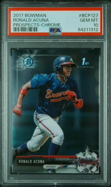 2017 BOWMAN PROSPECTS RONALD ACUNA PROSPECTS-CHROME #BCP127 PSA10 / ロナルドアクーニャ サムネイル 1