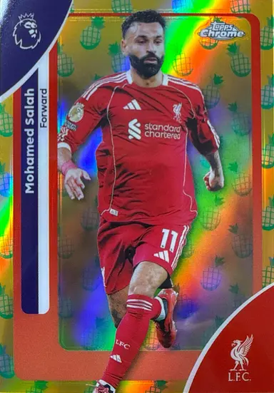 2026 TOPPS CHROME MOHAMED SALAH PINEAPPLE BLAST REF #118 / モハメド・サラー サムネイル 1