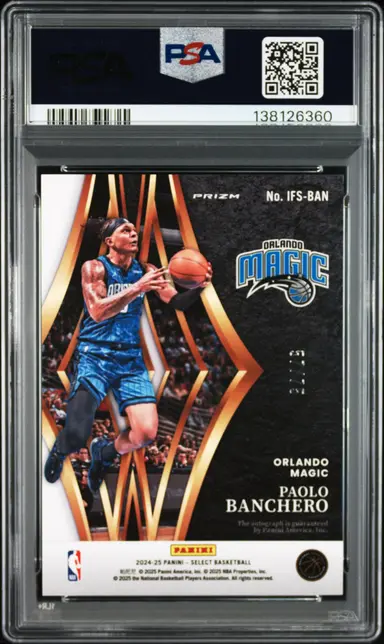 2024 SELECT PAOLO BANCHERO IN FLIGHT SIG-PURPLE PRIZM #IFSBAN PSA10 57/75 サムネイル 2
