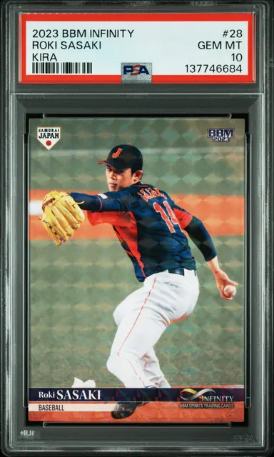 2023 BBM INFINITY ROKI SASAKI KIRA #28 PSA10 / 佐々木朗希 サムネイル 1