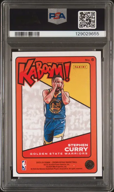 2023 PANINI CROWN ROYALE STEPHEN CURRY KABOOM #6 PSA7 / ステフィン・カリー thumbnail 2