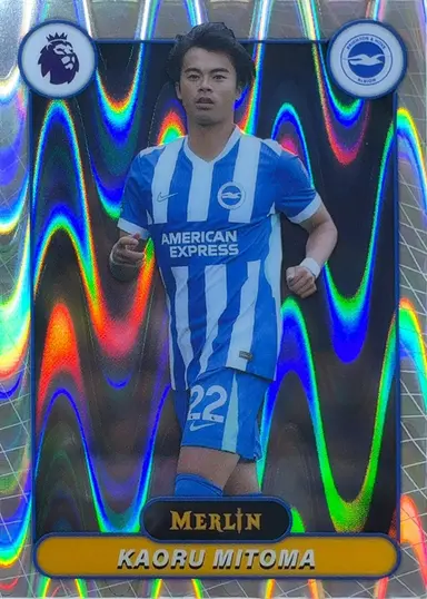 2026 TOPPS MERLIN PREMIER LEAGUE KAORU MITOMA #43 RAYWAVE REFRACTOR / 三笘薫 サムネイル 1