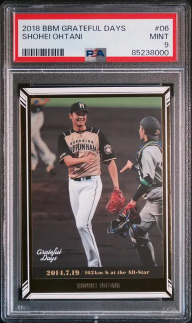 2018 BBM GRATEFUL DAYS SHOHEI OHTANI #06 PSA9 / 大谷翔平 サムネイル 1