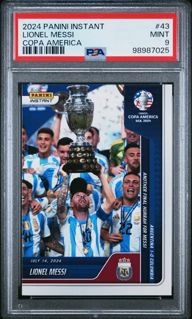 2024 PANINI INSTANT LIONEL MESSI CONMEBOL COPA AMERICA #43 PSA9 / リオネルメッシ サムネイル 1