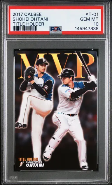 2017 CALBEE SHOHEI OHTANI TITLE HOLDER #T-01 PSA10 / 大谷翔平 サムネイル 1