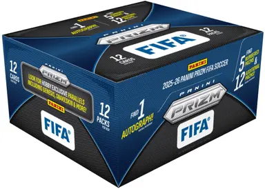 2025-26 PANINI PRIZM FIFA SOCCER HOBBY BOX FACTORY SEALED thumbnail 1