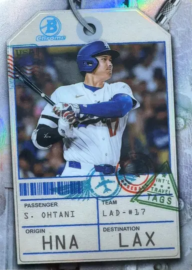 2026 BOWMAN CHROME TRAVEL TAGS SHOHEI OHTANI TT-2 / 大谷翔平 缩略图 1