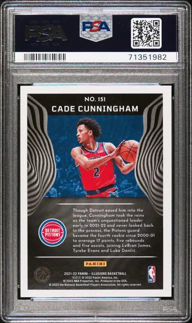 2021 PANINI ILLUSIONS CADE CUNNINGHAM #151 PSA9 / ケイドカニングハム サムネイル 2