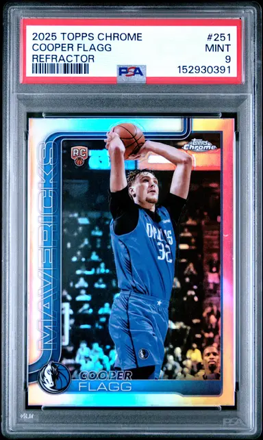 2025 TOPPS CHROME COOPER FLAGG REFRACTOR #251 PSA9 / クーパーフラッグ サムネイル 1