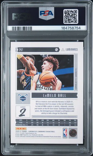 2020 PANINI CHRONICLES LAMELO BALL #147 PSA9 / ラメロ ボール サムネイル 2