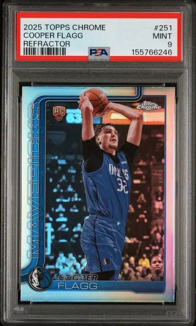 2025 TOPPS CHROME COOPER FLAGG REFRACTOR #251 PSA9 / クーパーフラッグ サムネイル 1