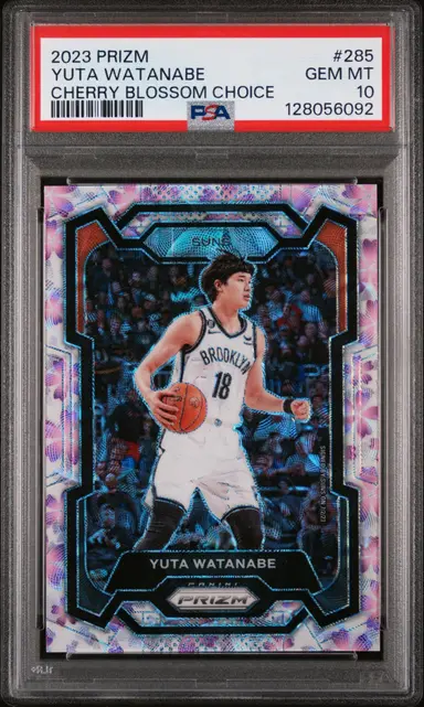 2023 PANINI PRIZM  YUTA WATANABE CHERRY BLOSSOM CHOICE #285 PSA10 04/20 サムネイル 1
