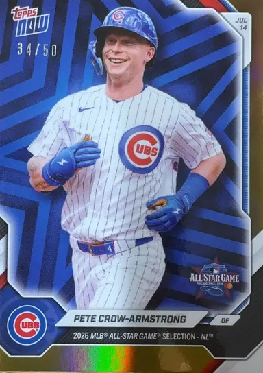 2026 TOPPS NOW ALL STAR GAME PETE CROW ARMSTRONG ASG-PC /50 / ピートクロウアームストロング thumbnail 1