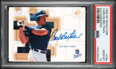 1999 SP SIGNATURE CARLOS BELTRAN AUTOGRAPHS #CBE PSA10 / カルロス ベルトラン サムネイル 1