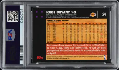 2007 TOPPS CHROME KOBE BRYANT #24 PSA9 / コービー・ブライアント thumbnail 2