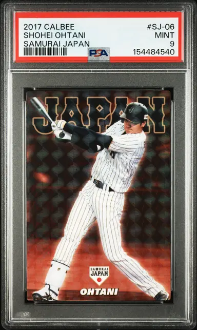 2017 CALBEE SHOHEI OHTANI SAMURAI JAPAN #SJ-06 PSA9 / 大谷翔平 サムネイル 1