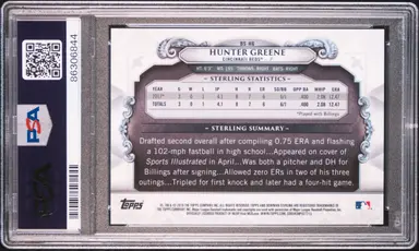 2018 BOWMAN HUNTER GREENE 2/5 STERLING CONTINUITY-RED #BS-HG PSA10 / ハンター・グリーン 缩略图 2