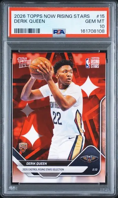 2026 TOPPS NOW RISING STARS DERIK QUEEN #15 PSA10 /デリク・クイーン