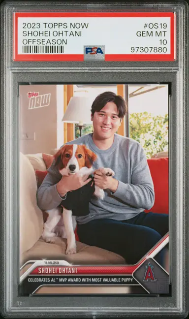 2023 TOPPS NOW OFFSEASON SHOHEI OHTANI #OS19 PSA10 / 大谷翔平 サムネイル 1