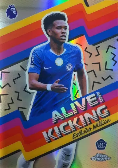 2026 TOPPS CHROME ESTEVAO WILLIAN REFRACTOR ALIVE AND KICKING #AK-14 / エステヴァン・ウィリアン thumbnail 1