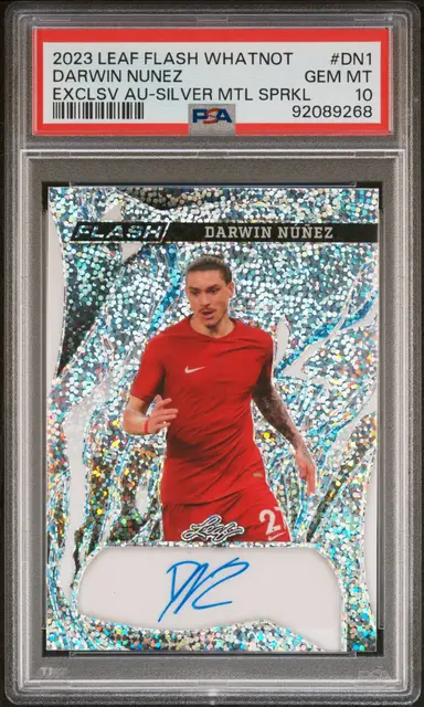 2023 LEAF FLASH WHATNOT DARWIN NUNEZ EXCLSV AU-SILVER MTL SPRKL #DN1 PSA10 / ダルウィンヌニェス 3/3 サムネイル 1