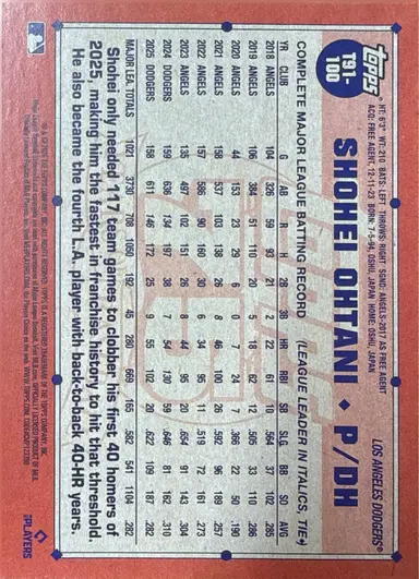 2026 TOPPS SHOHEI OHTANI T91-100 KOI FISH / 大谷翔平 thumbnail 2