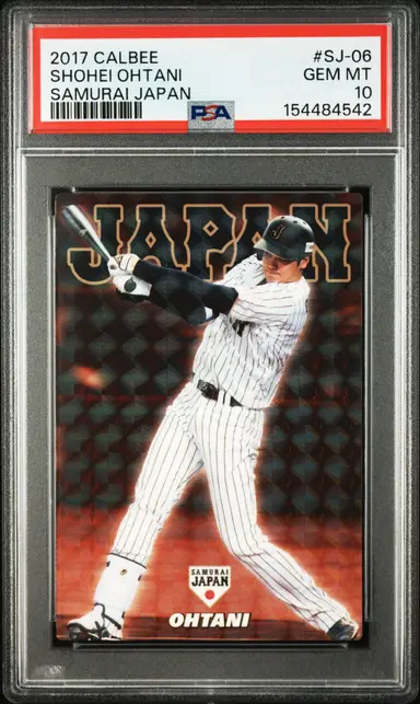 2017 CALBEE SHOHEI OHTANI SAMURAI JAPAN #SJ-06 PSA10 / 大谷翔平 サムネイル 1