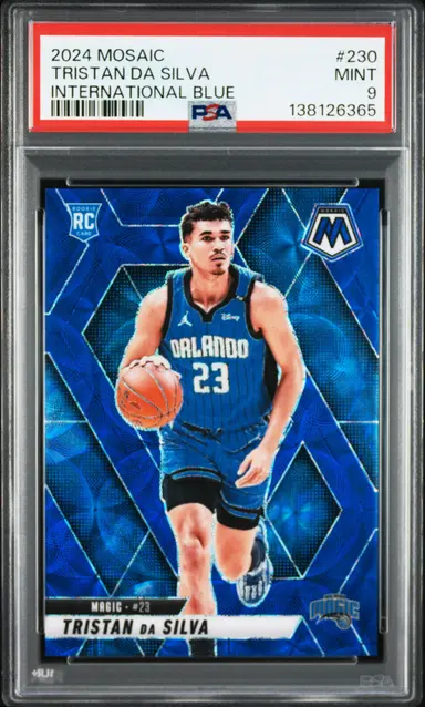 2024 PANINI MOSAIC #230 TRISTAN DA SILVA INTERNATIONAL BLUE 01/35 PSA9 サムネイル 1