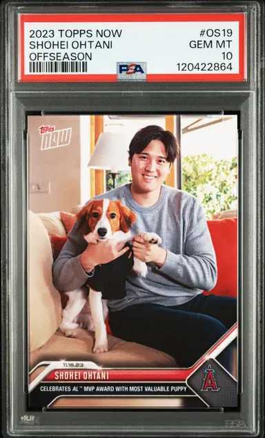 2023 TOPPS NOW OFFSEASON SHOHEI OHTANI #OS19 PSA10 / 大谷翔平 サムネイル 1