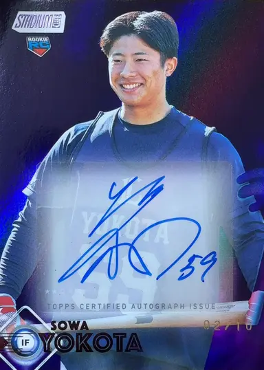 2026 STADIUM NPB SOWA YOKOTA 横田蒼和 サイン 02/10 AC-SYO ROOKIE サムネイル 1